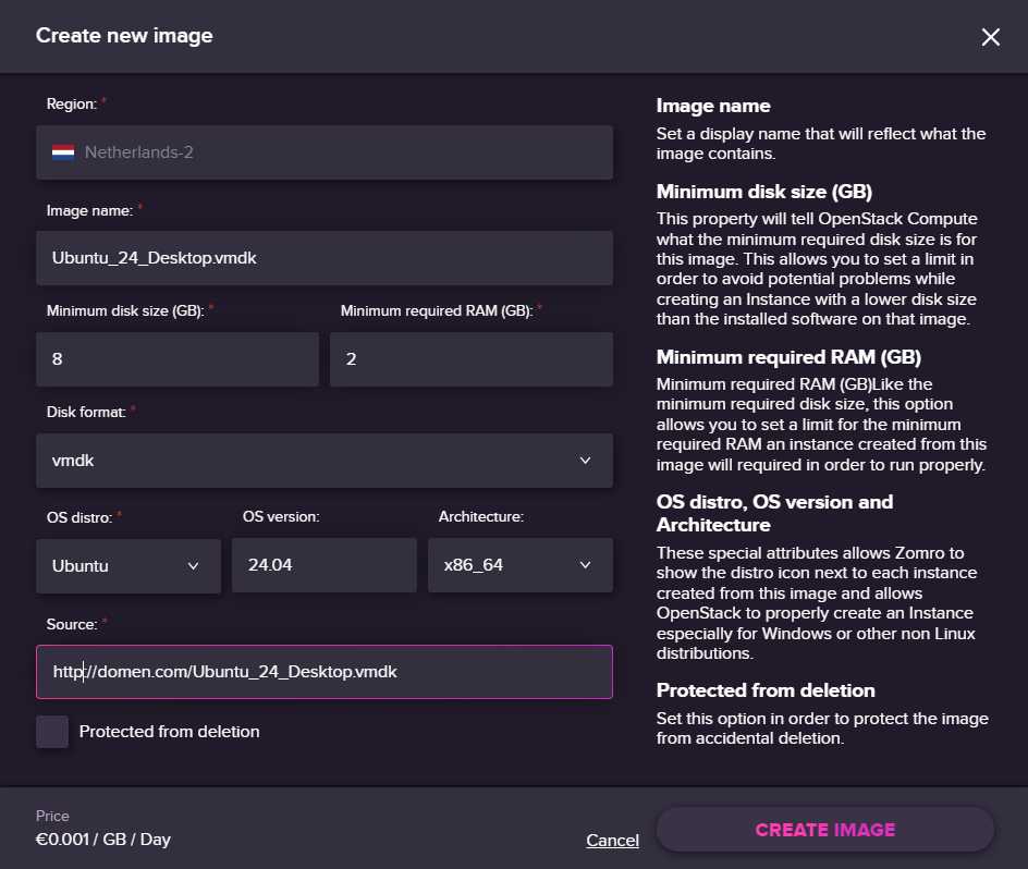 Як створити свій образ Linux для Cloud VPS (OpenStack) - 2