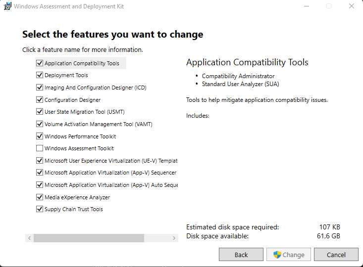 Инсталятор Windows Assessment and Deployment Kit