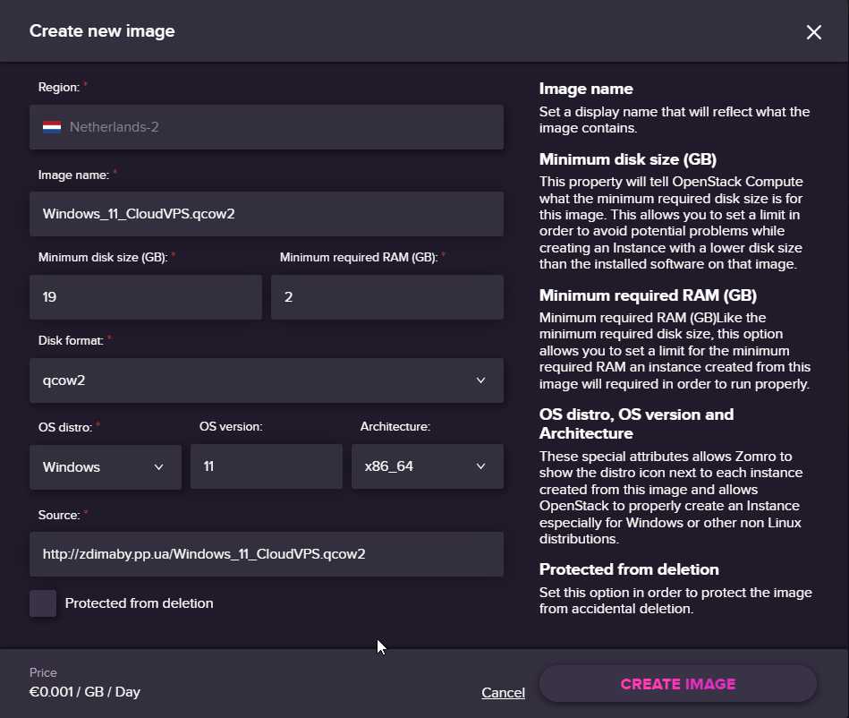 How to create your own Windows image for Cloud VPS (OpenStack) - 5