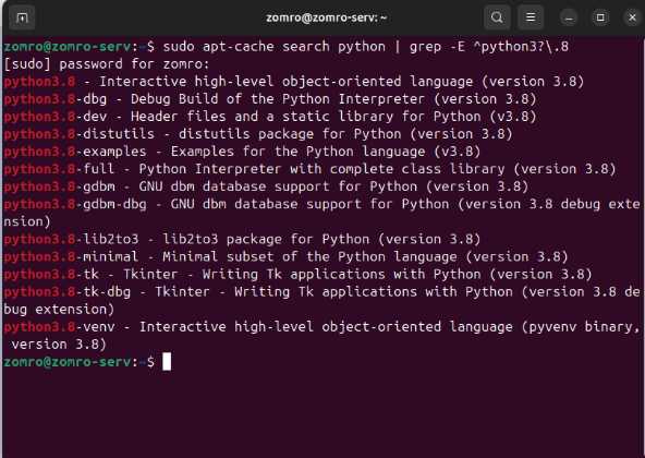 Python diegimas Linux. Keletas būdų - 5