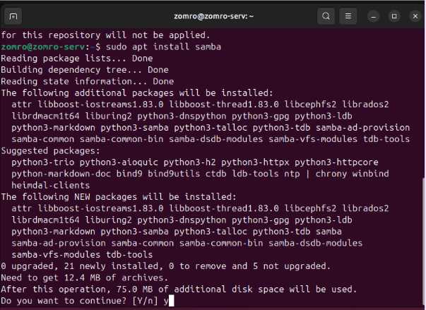 Iestatīšana lokālajās tīklos Windows un Linux failu serveriem - 1