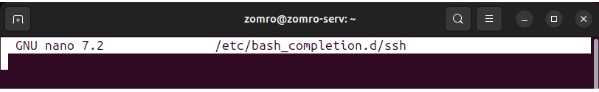 Configuration of SSH command auto-completion from the .ssh/config file-4