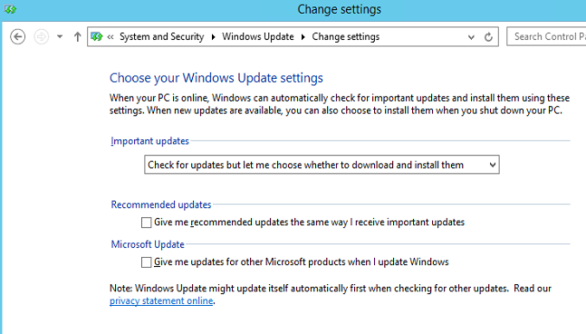 Disable automatic installation of Windows updates - 3