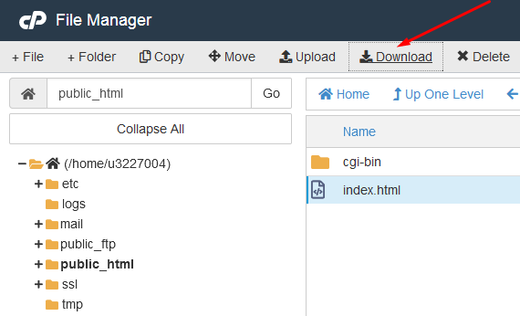 cPanel File Manager - 8