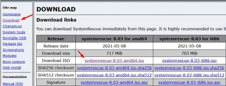 Подключение образа SystemRescue к виртуальному серверу - 1