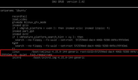 Сброс пароля на дистрибутиве Ubuntu/Debian с помощью GRUB - 3