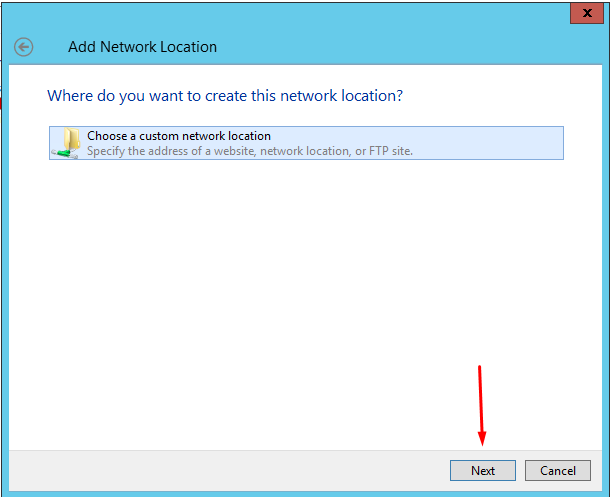 External FTP storage: Connect folder to the Windows server. - 3