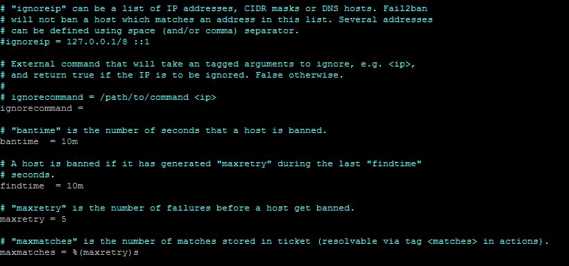 How to install and configure fail2ban in Centos 7 - 4