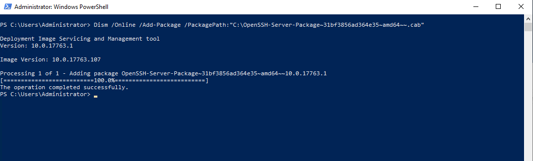 How to raise OpenSSH on Windows 2019 - 2