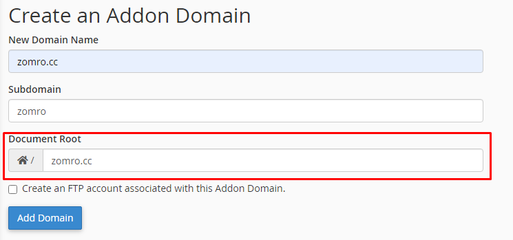 How to create and delete an additional domain in cPanel? - 5