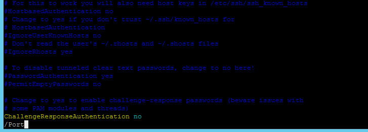 How to change the SSH connection port and disable password authorization - 1