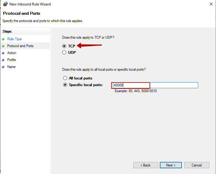 How to add a rule to Windows Server 2012, 2016, 2019 Firewall - 5