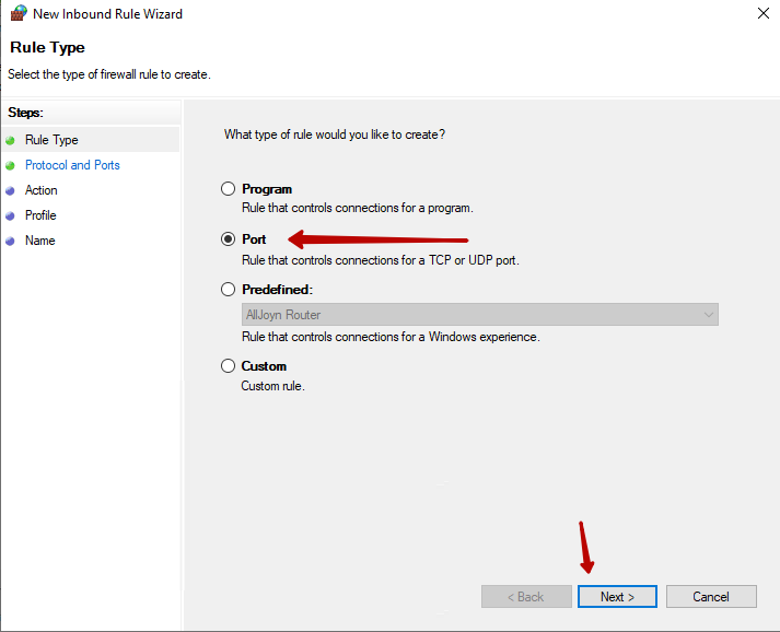 How to add a rule to Windows Server 2012, 2016, 2019 Firewall - 4