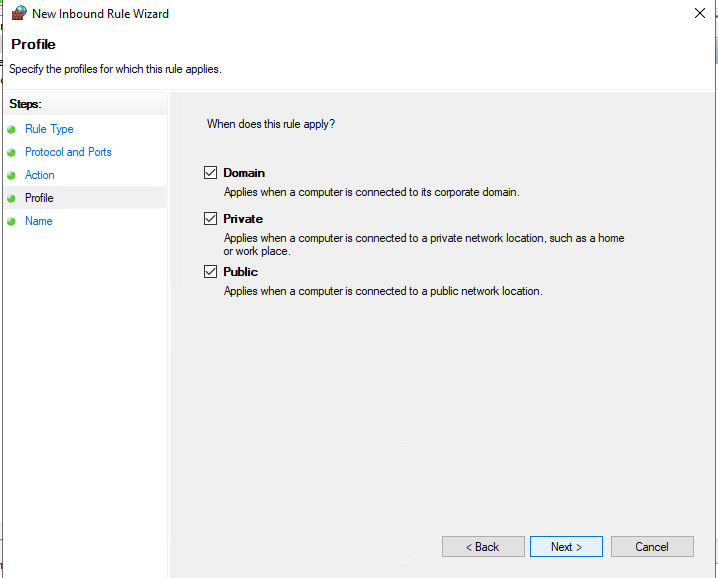 How to add a rule to Windows Server 2012, 2016, 2019 Firewall - 7