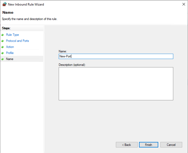 How to add a rule to Windows Server 2012, 2016, 2019 Firewall - 8