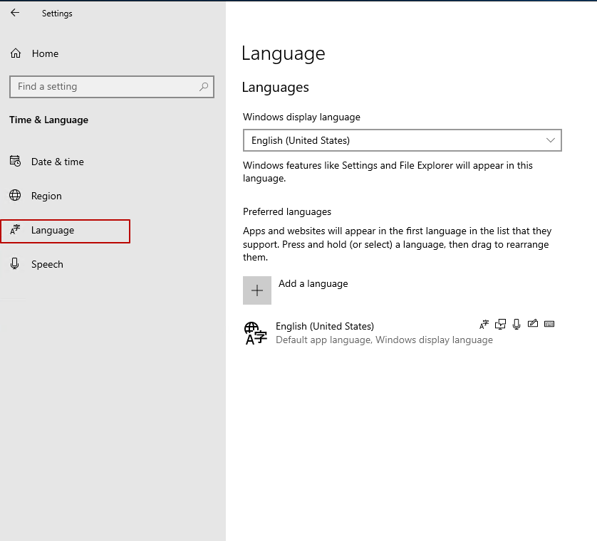 How to change language in Windows Server 2019, 2016 - 10
