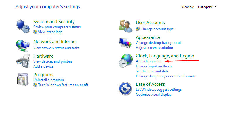 How to change language in Windows 2012 - 2