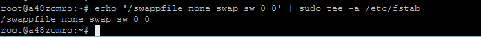 Как добавить раздел подкачки SWAP в OS Linux - 5