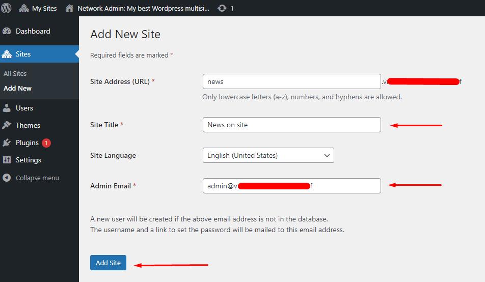 WordPress Multisite: How to create and manage multiple sites from one admin panel - 4