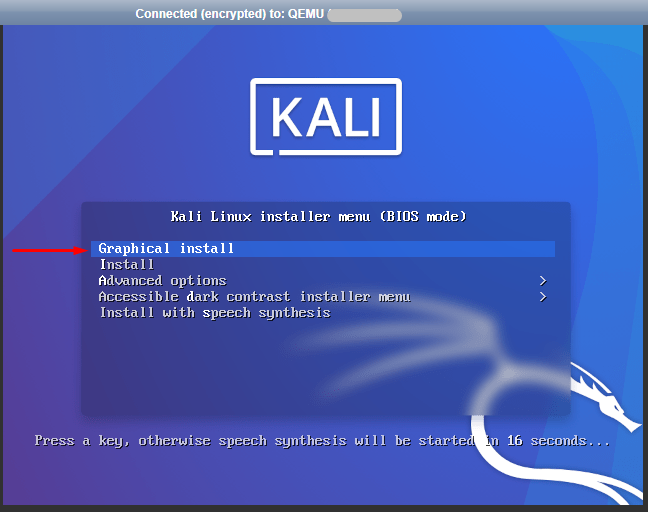 How to install Kali Linux on a virtual server (VPS/VDS) - 14