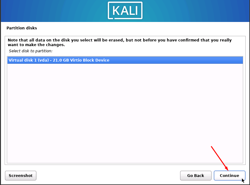 How to install Kali Linux on a virtual server (VPS/VDS) - 29