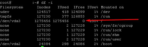 Clearing inodes on Linux servers - 1