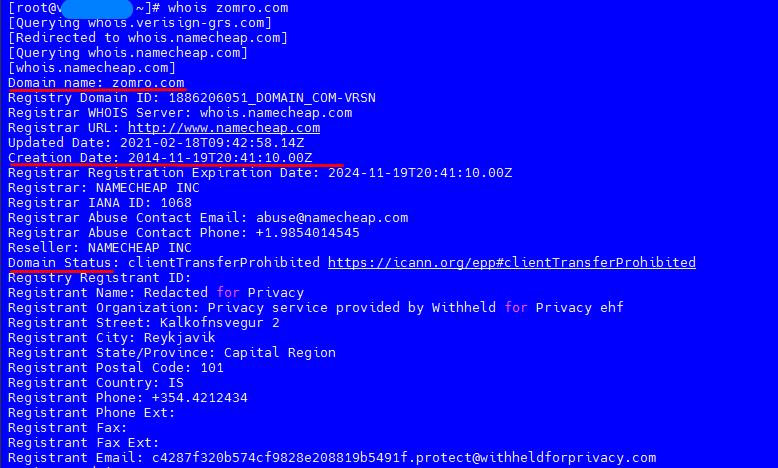 How to use the Whois command on Linux to see domain information on